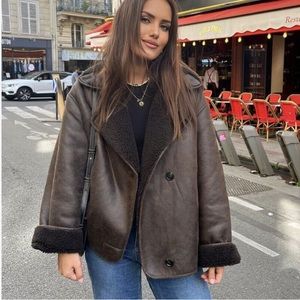 Zara Relaxed Double Faced Jacket